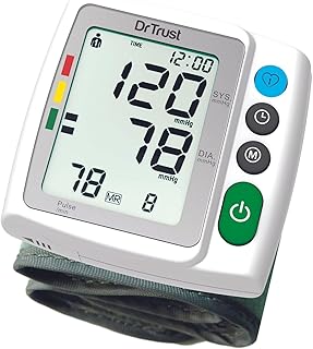Dr Trust Digital Blood Pressure Monitor Wrist BP Machine (White)