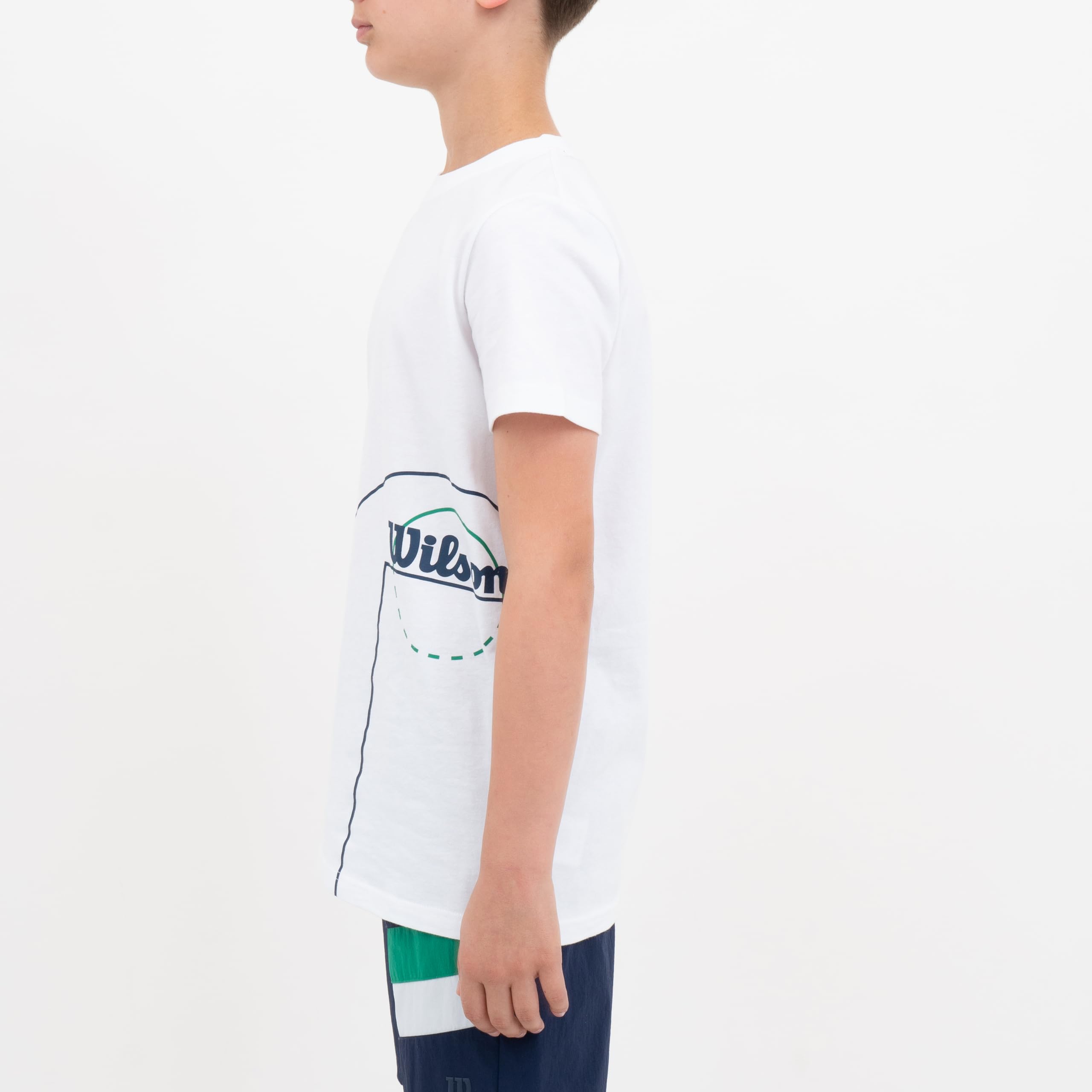 WILSON Camiseta de manga corta para niños, camisetas elegantes para jóvenes para ocasiones diarias