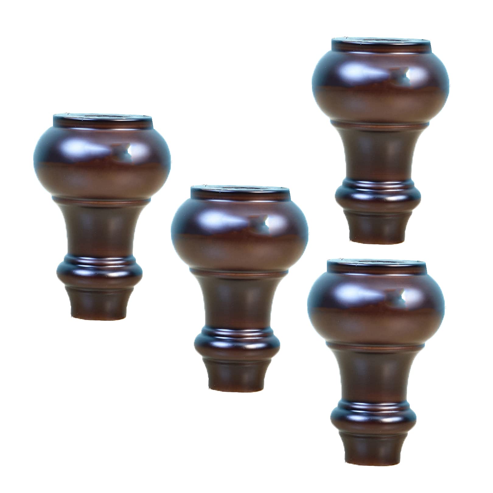 18 cm hoge kalebas type massief houten meubelpoten rubber houten poten