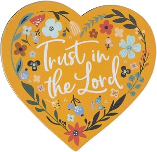 Christian Art Gifts Inspirational Refrigerator Scripture Magnet for Women and Girls with Bible Verse: Trust in The Lord - Floral Themed Fridge Magnet, Home & Kitchen Decorations, Size 2.7" x 2.7"