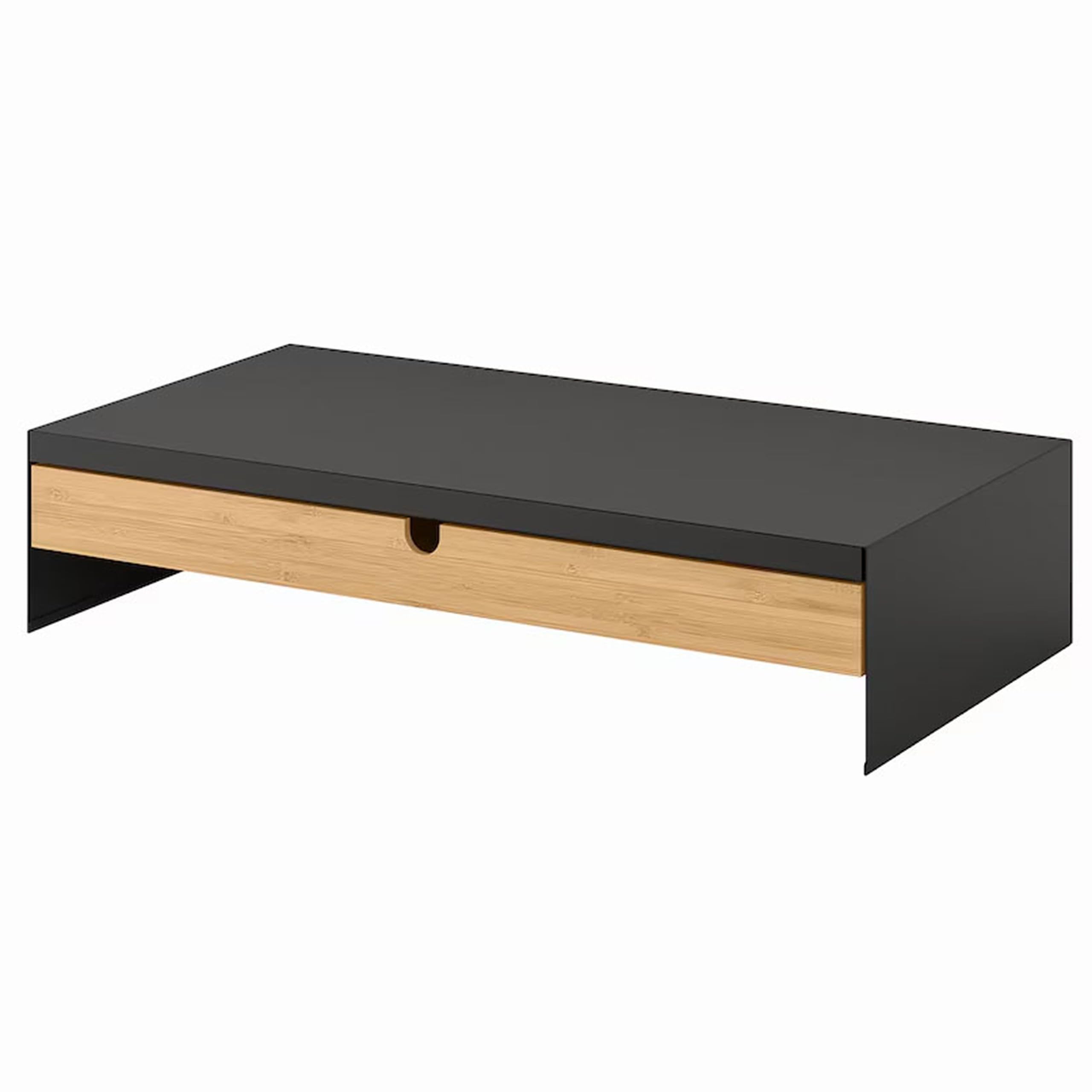 ELLOVEN Monitorständer mit Schublade, anthrazit