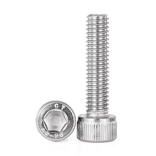 Miniatura 9 de Tornillos de cabeza hueca M3-0.020 x 0.236 in, acero inoxidable 304, métrico totalmente roscado, accionamiento hexagonal Allen a máquina, acabado