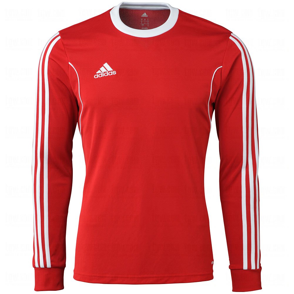 adidas Youth ClimaLite Squadra 13 Long Sleeve Jersey Small Red