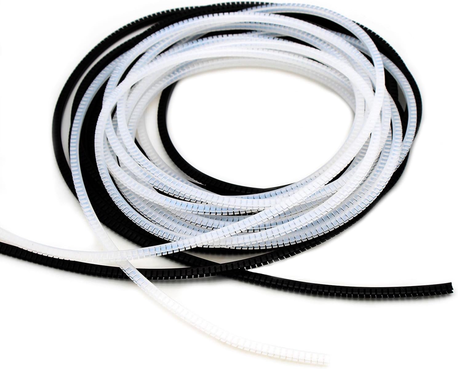 Flexible Sharp and Rough Edge Trim Protector, Push-in Edge Shield for Steel Panels, Wood Panels, Glass and Plastic Panels, Fits 0.03"-0.045" Thickness Edge, Black, White, 32'