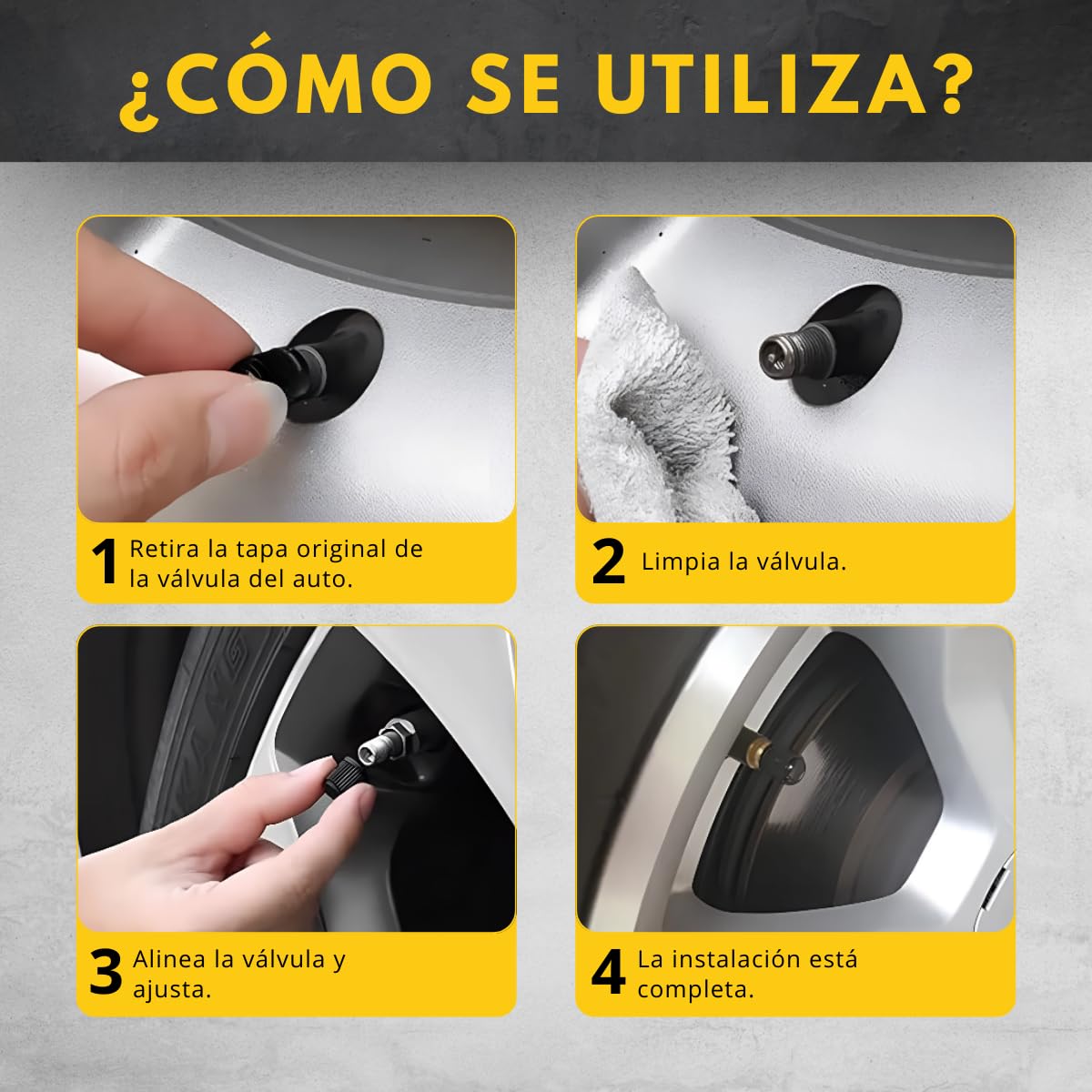 Pack de 15 Tapones de Neumáticos con Anillo sellador para la presión - Tapones de Válvula para Rueda de Coche y Moto, Tapón de Ruedas — view 6