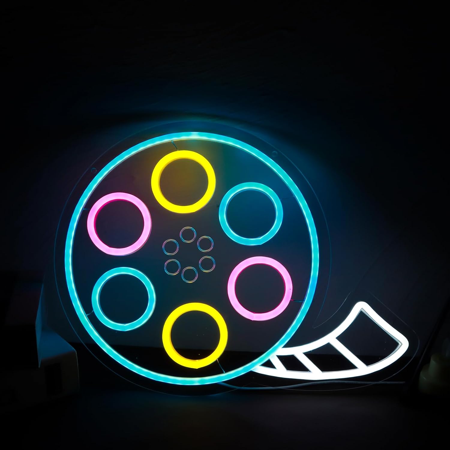 Movies Neon Signs for Wall Decor,Led Neon Lightfor Live Room, Game Room, Broadcasting Room, Music Studio