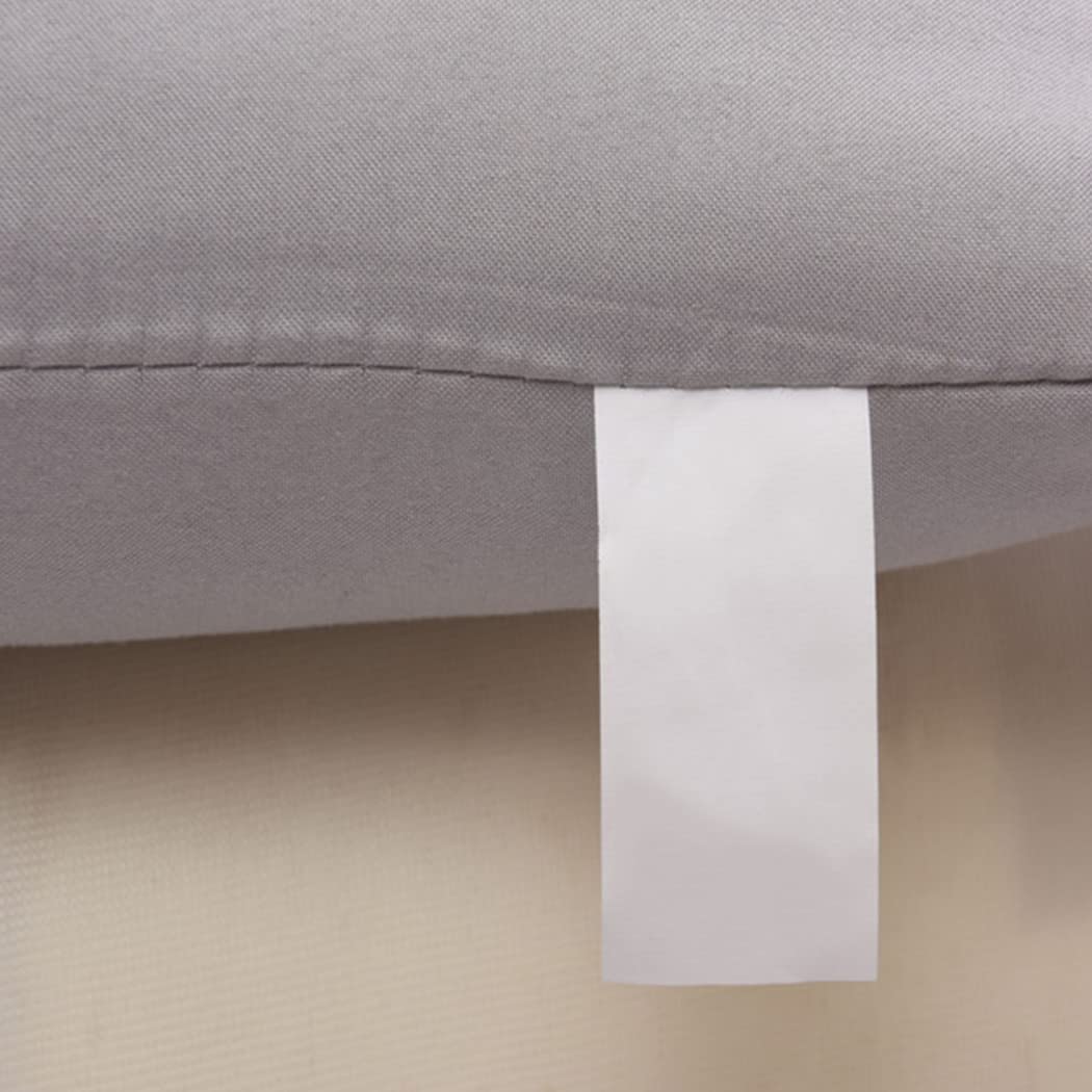 YOUNGC Confezione da 4 Cuscini per sedie con Lacci, Cuscini per sedie Quadrati in Cotone Super Spessi e Comodi, Cuscini per sedie da Cucina Lavabili da Pranzo, C,50X50cm/20X20in