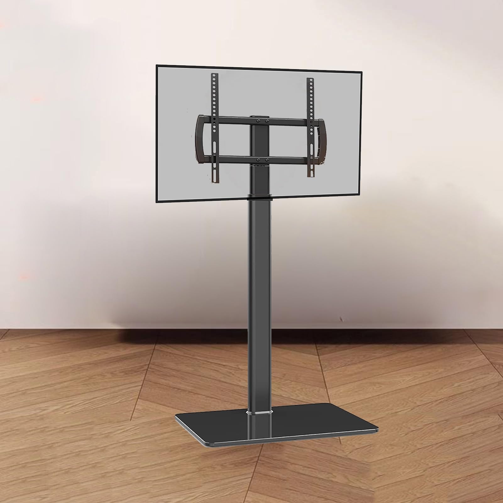 Support de sol universel TV pour optimiser votre coin salon et orienter l'écran vers la table