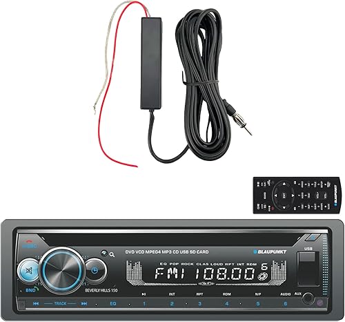 Blaupunkt Hamburgo - Receptor estéreo de radio estéreo de 12 V, receptor estéreo de señal negra, amplificador de recepción de señal negra