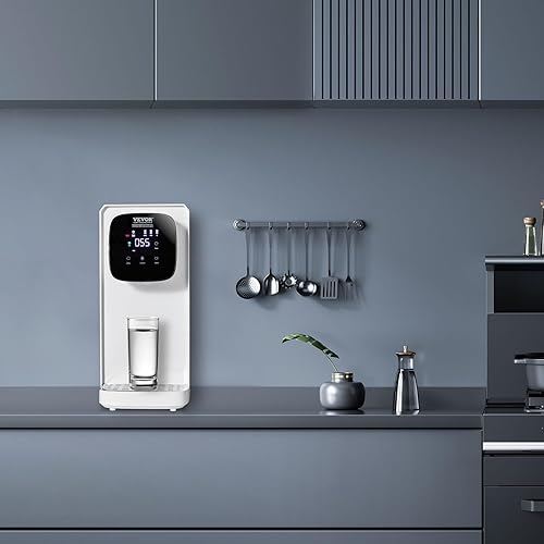 Miniatura 7 de VEVOR Sistema de ósmosis inversa Filtro de agua para encimera, purificador de agua portátil para el hogar, agua purificada del grifo, 21 pura para