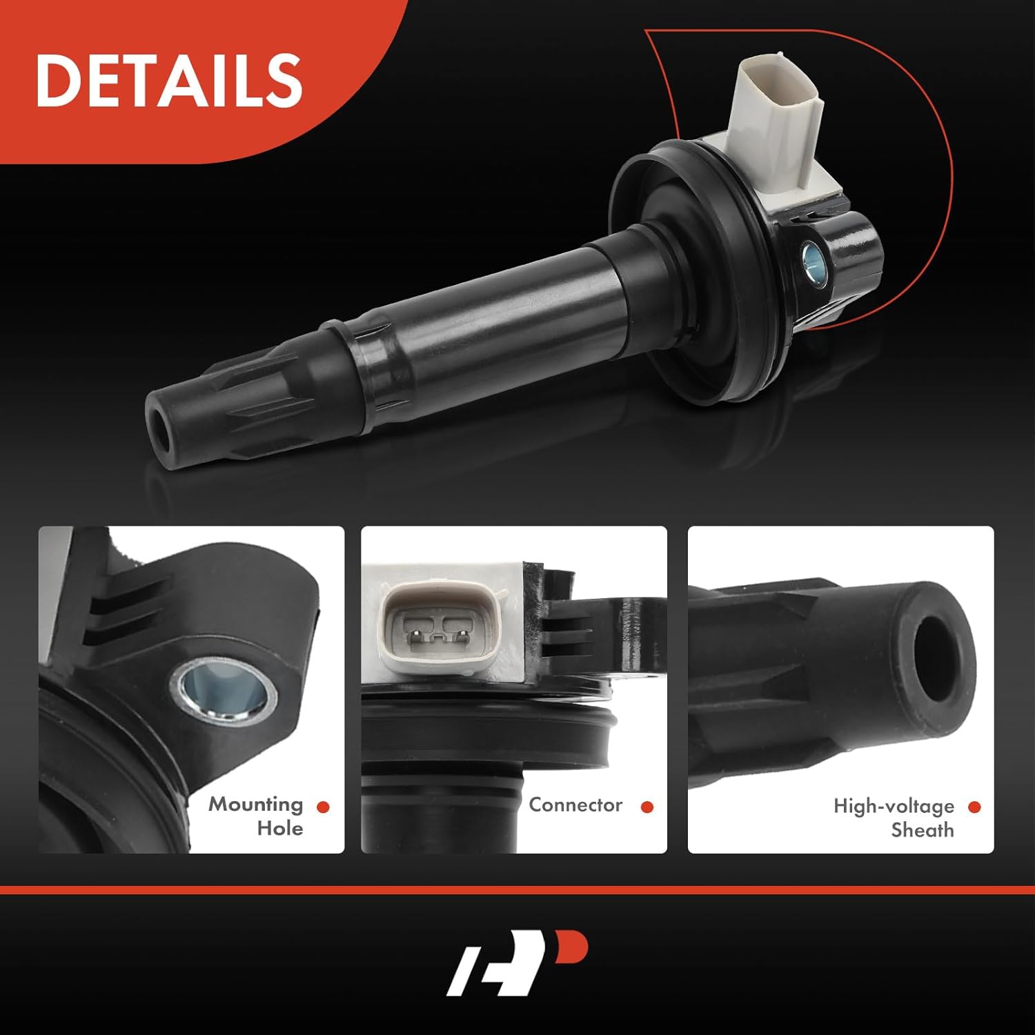 A-Premium Engine Ignition Coil Pack Compatible with Ford Flex Taurus 2010-2012 & Lincoln MKS 2010-2013, MKT 2010-2012, V6 3.5L, 6-PC Set