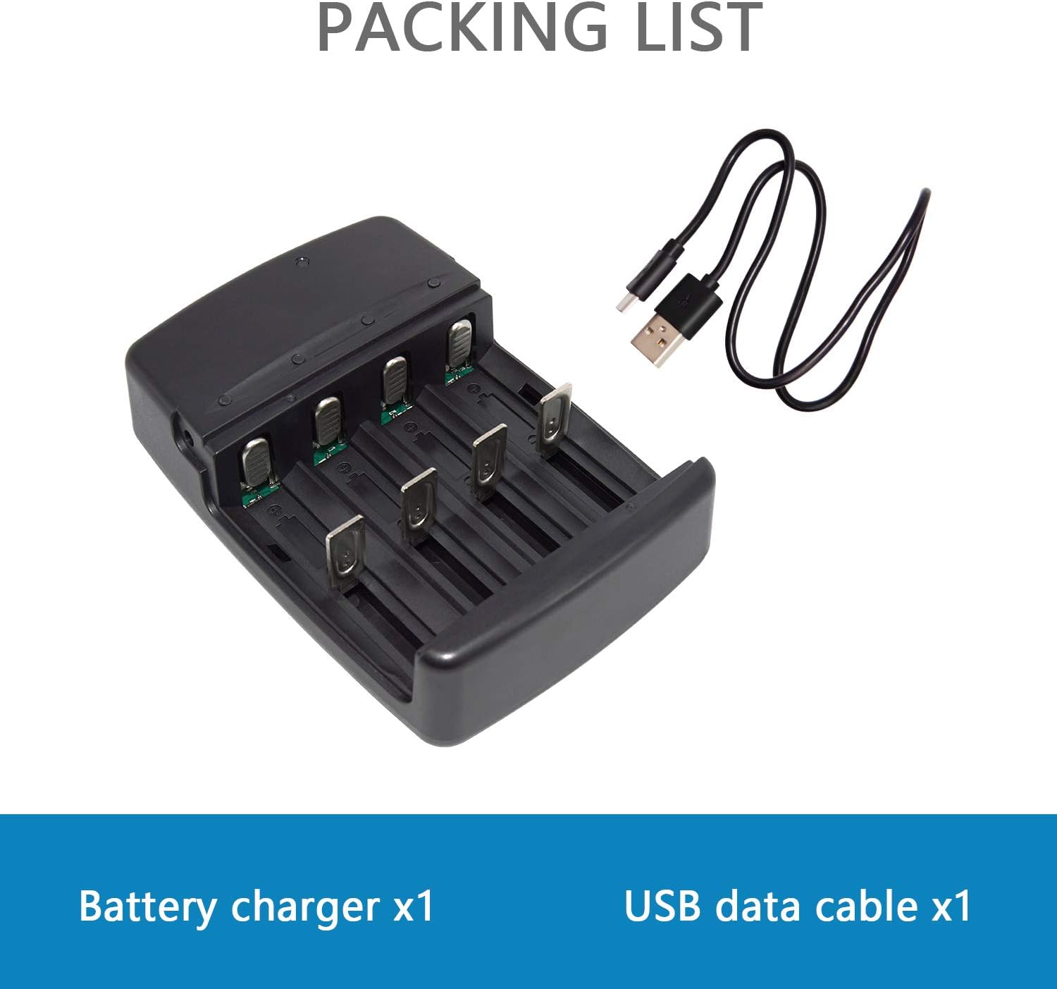 HyperPS USB Universal Smart Battery Charger for 3.2V LiFePO4 Batteries