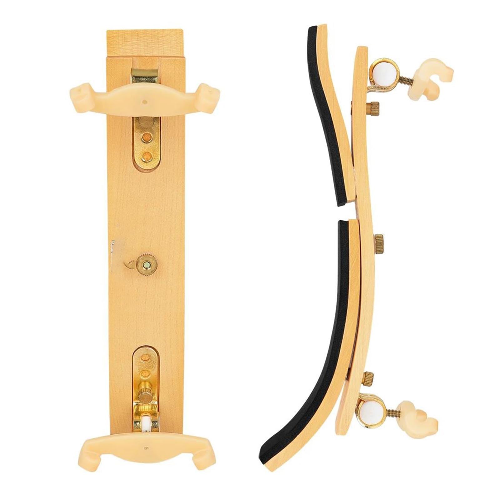 Reposapiés para violín almohadilla para violín mentonera ajustable piezas acolchadas 4/4 accesorios partes violín | Reposa hombros para violín(Wood)