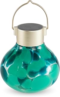 14 Fall Fireplace Mantel Decorating Ideas for Warm Seasonal Charm 35 Allsop Solar Tea Lanterns Handblown Glass, 5-Inch, Teal