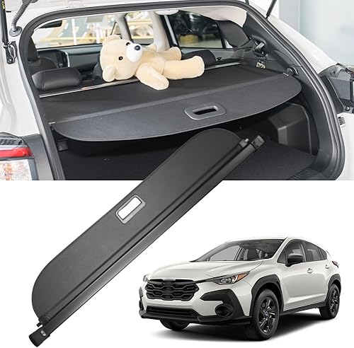 Subaru Crosstrek - Cubierta de carga 2024, retráctil para maletero trasero, cubierta Tonneau de carga, protección de seguridad, compatible con