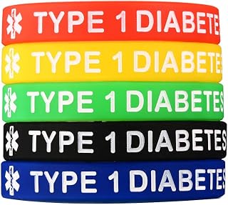 Pack of 5, Medical Alert ID Silicone Bangle Bracelet 5 Colors Sport Medical Emergency Alert ID Bracelets Wristband for Men Women Kids 7.5Inch