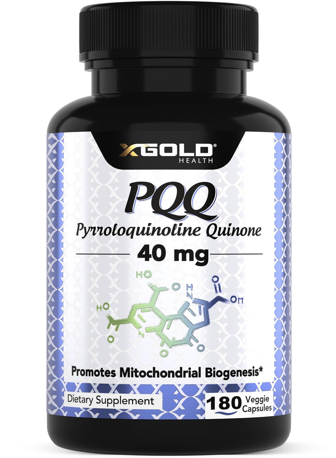 Fermented PQQ 40mg (99.7%+ Pure) – Mitochondrial Support, Energy Boost, Heart & Brain Health, Better Sleep – Non-GMO Supplement