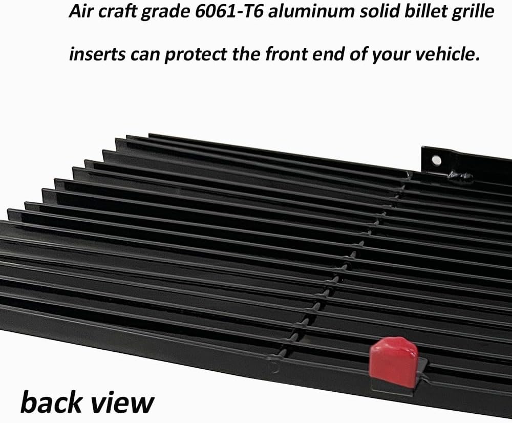 Chrome Billet Grille fits 1981-1987 Chevy GMC Pickup Suburban Blazer Jimmy Phantom Front Grill Insert 82 83 84 85 86 (Chrome cover light)