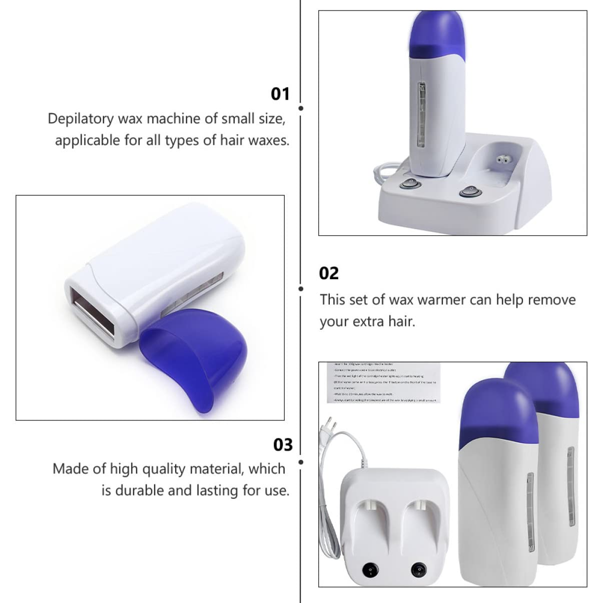 Hair Removal Wax Heaters Multifunctional Wax Remover Machine Warmer Tool Temperature Control Us Plug