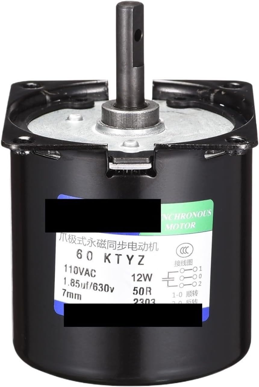 Synchronous Motor AC Permanent Magnet Gear 5RPM/10RPM/20RPM/50RPM/80RPM 110V 12W 50/60Hz CW/CCW Control