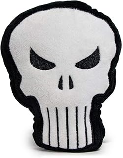 Buckle-Down Dog Toy Plush Punisher Logo4 Black White