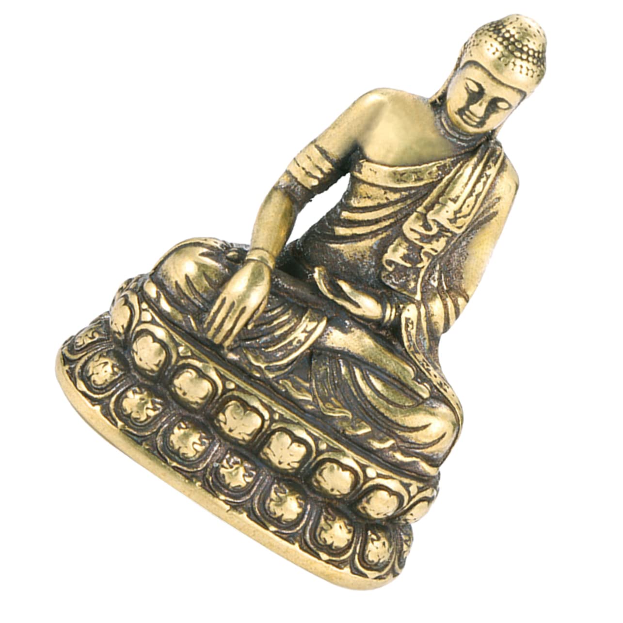 Amazon｜HOMOCONO 銅製 仏像 置物 デスクトップ用 禅の装飾 小さな仏像