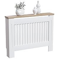 Vida Designs Copertura del Radiatore Arlington Armadio in MDF Verniciato Bianco Moderno