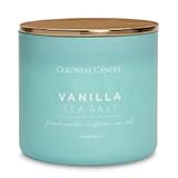 Vanilla Sea Salt Scented Candle&comma; Pop of Color Collection&comma; 3 Wick&comma; Blue&comma; 14&period;5 oz - Up to 60 Hours Burn