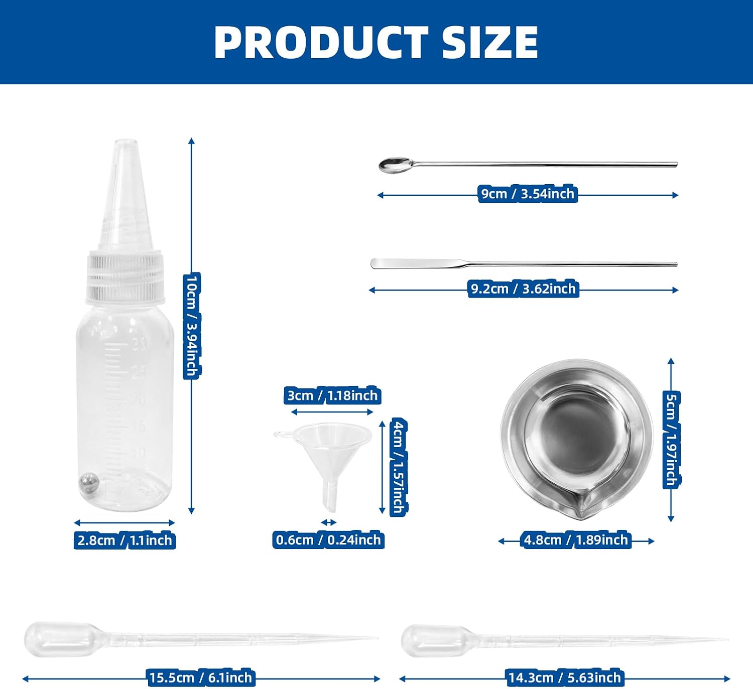 10 Pcs 30ml Airbrush Mixing Bottles for Pigment and Airbrush Art Creation