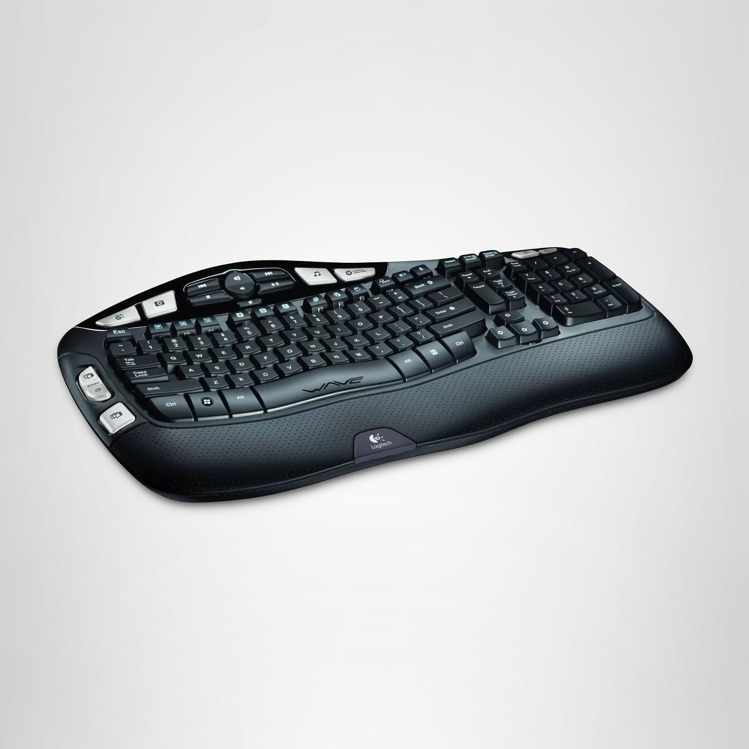 Amazon.com: Logitech Wireless Ergonomic Wave Keyboard K350 with