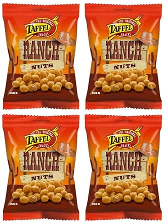 Taffel Ranch Nuts coated peanuts 4 Packs of 150g SOPOSOPO pack SOPOSOPO