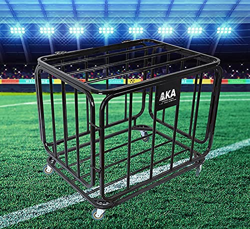 Ballenkar Afsluitbare de Uitrustingsorganisator van Garagesporten, Metalen Opbergwagen voor Sportballen met Zware… - Image 4