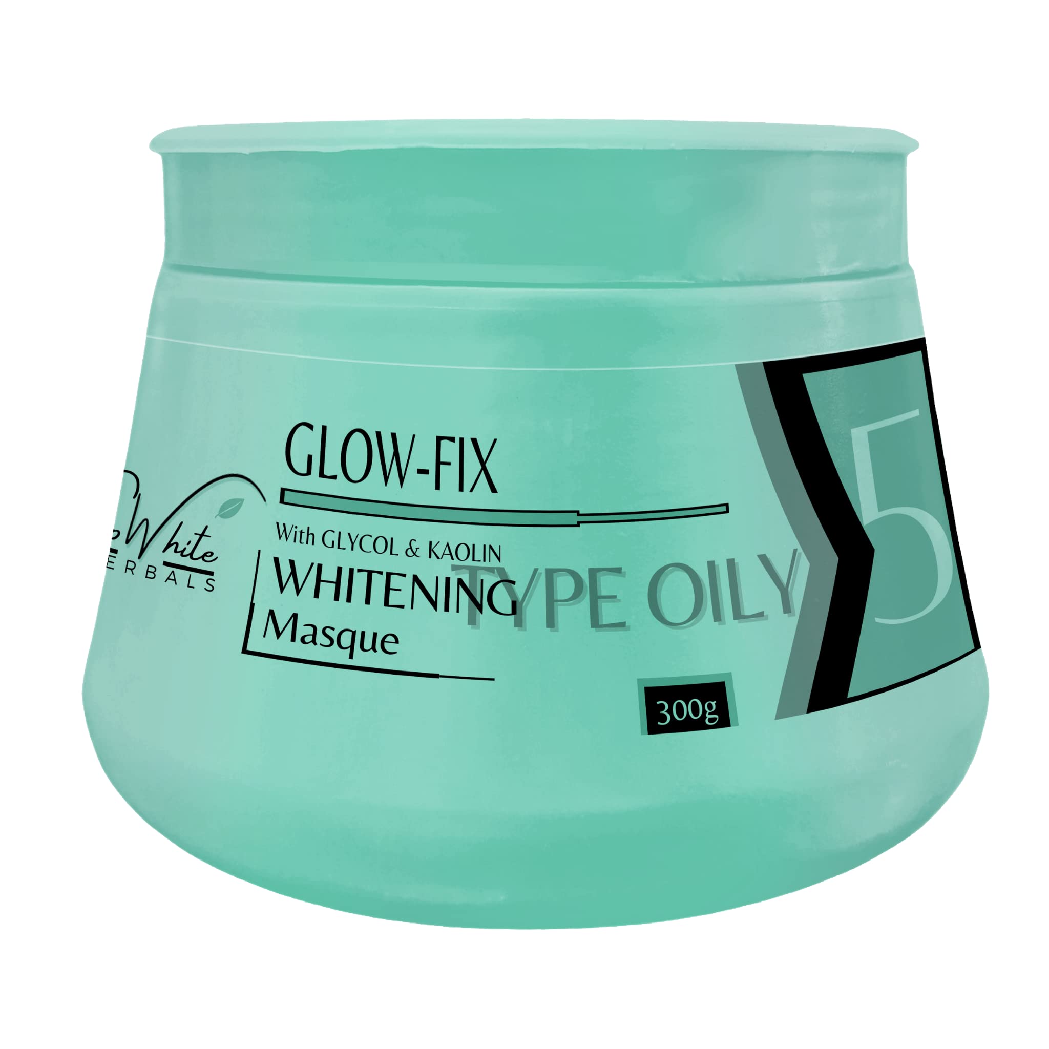 Glowhite Herbals Glow-Fix Whitening Face Masque for Oily Skin - Brighten, Hydrate and Revitalize Your Skin | Step 5 | 300g