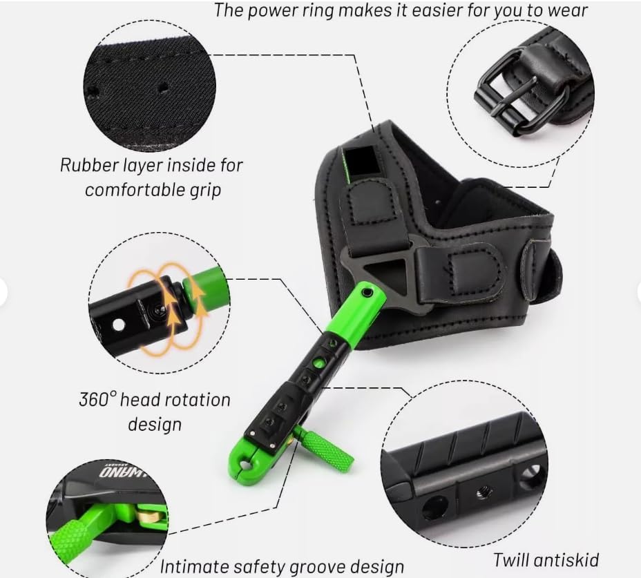 1 pcs Archery Wrist Release Aids Strap Trigger Caliper Compound Bow Hunting Shooting