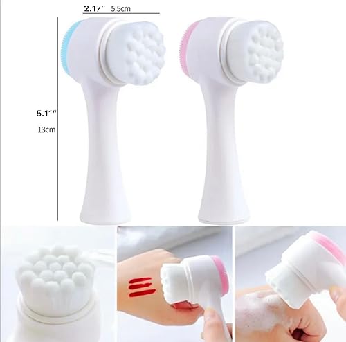 Miniatura 5 de HEATHER'S LUX Cepillo de limpieza facial, cepillo suave y limpiador de silicona. Cuidado de la piel, exfoliación profunda de poros, masaje facial,