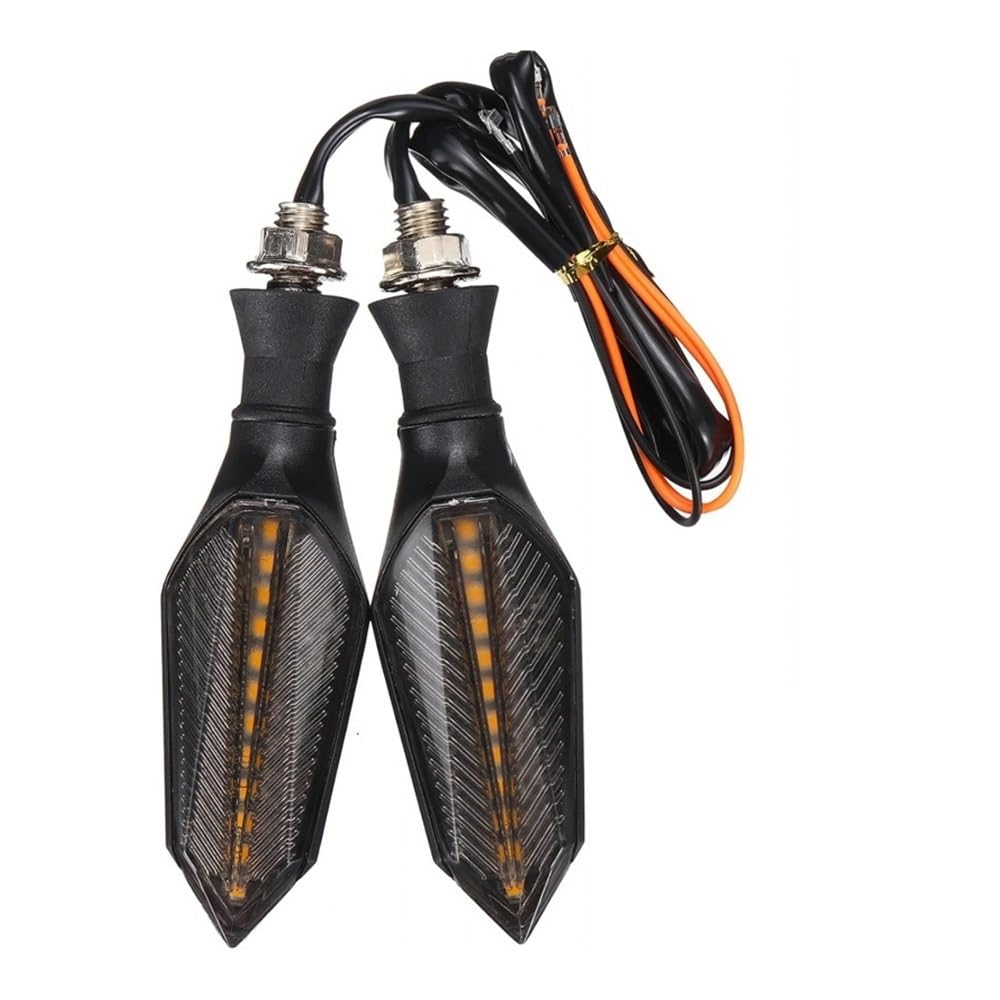 Indicadores Para Scooter 12V Braker Blinker (2 Pcs-Amber Blanco) Resistente