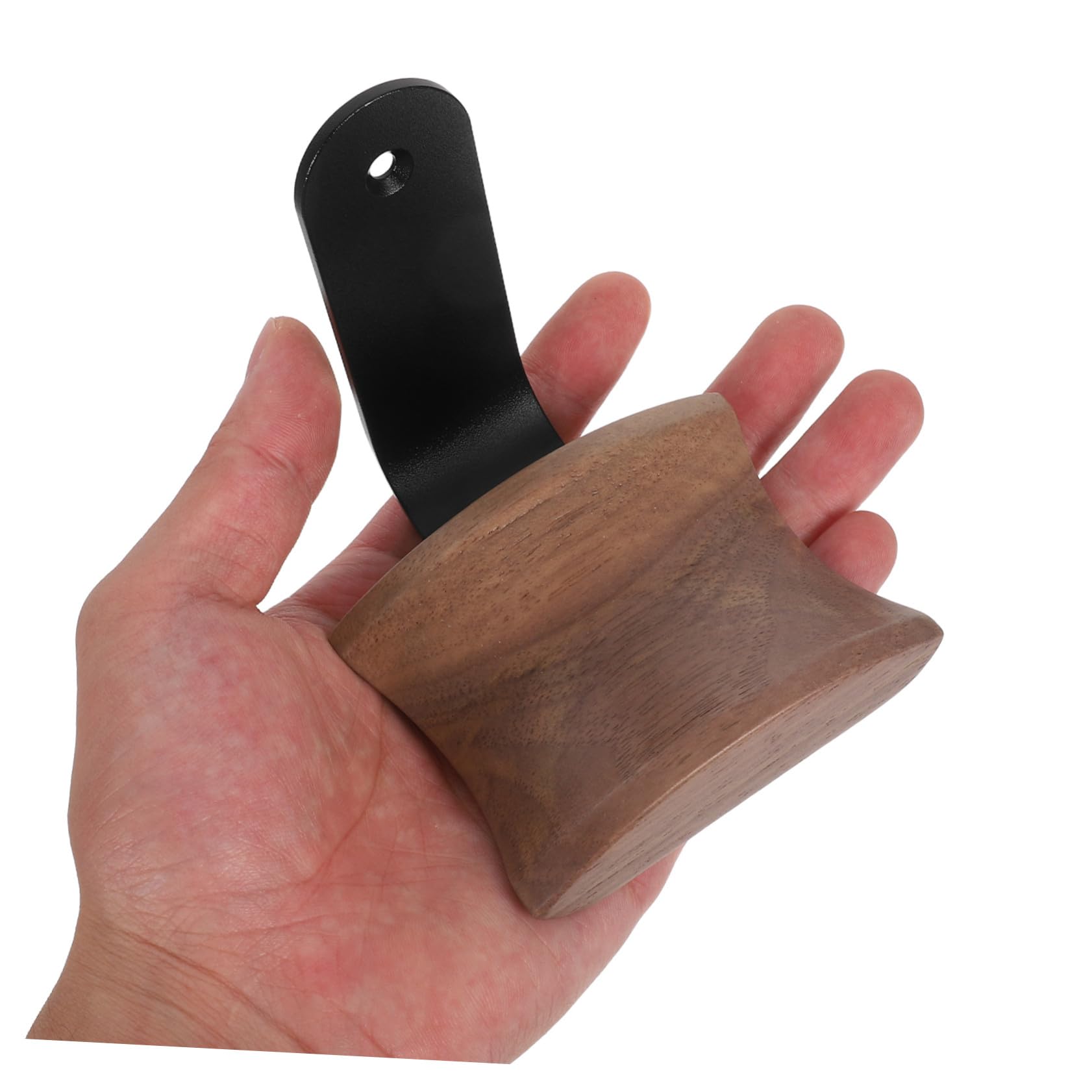Soporte Auriculares Pared Madera Nogal Montaje Fácil Compatible Gaming Oficina Hogar