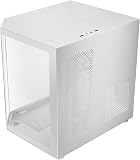 Mars Gaming MC-3TLITE, Boîtier Gaming MicroATX, Triple Verre Trempé Continu, Ventilateur Arrière FRGB 120mm, Structure à Double Chambre, Mini Tour PC Compacte avec Grande Capacité Interne, Blanc - 9