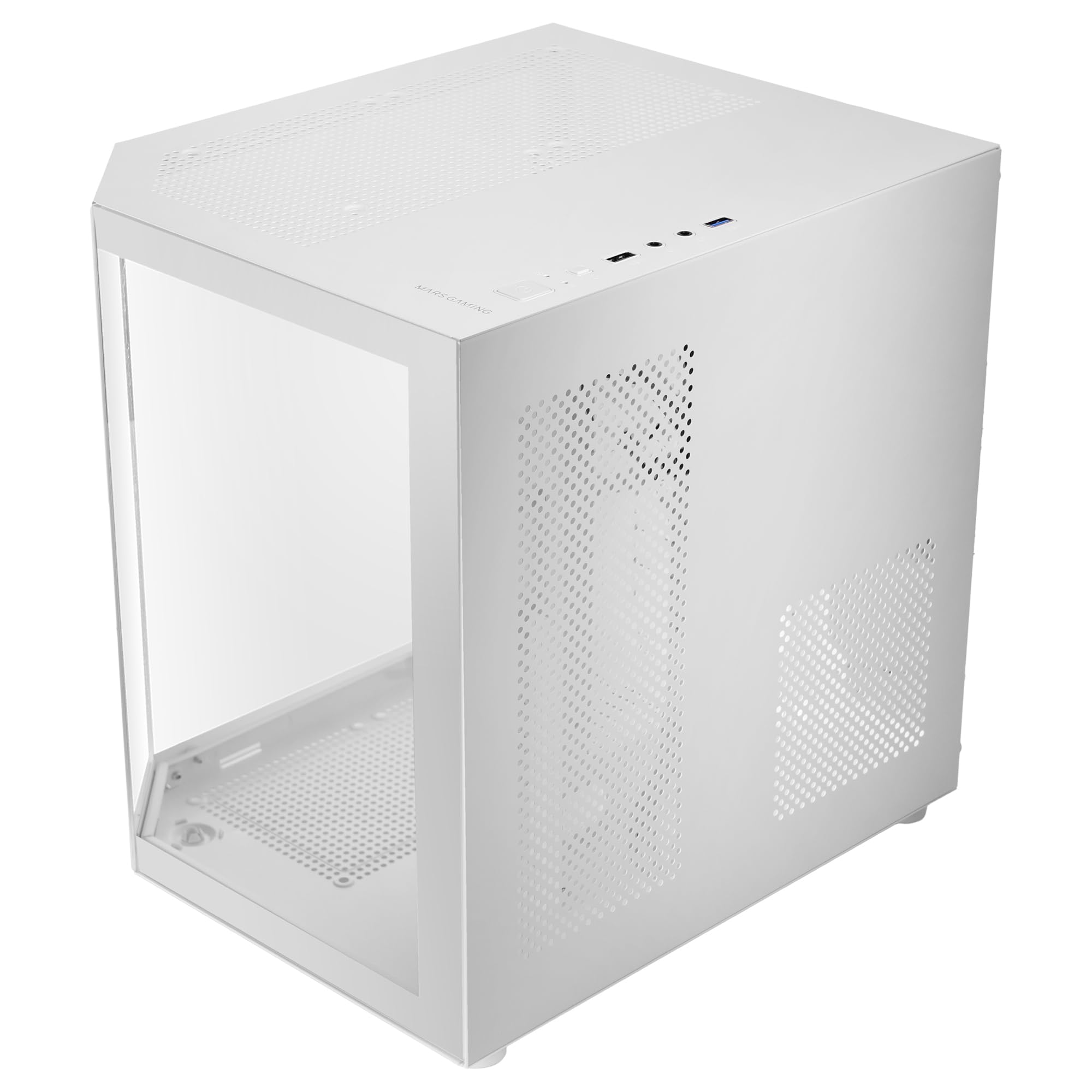 Mars Gaming MC-3TCORELCD Caja Gaming ATX, Pantalla IPS 7,2” Personalizable, Triple Cristal Templado Extraíble, Estructura Doble Cámara Lateral, Soporte de Refrigeración Líquida hasta 360mm, Blanco — view 132