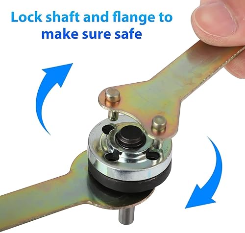 Miniatura 6 de SUNJOYCO Adaptador de amoladora angular de taladro, 6 tuercas de brida de amoladora angular con amoladora de 0.236 pulgadas0.394 pulgadas