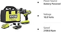 Vista 4 de RYOBI ONE+ HP 18V Brushless Cordless 1/2 in. Hammer Drill Kit with (2) 2.0 Ah Batteries, Charger, and Bag (PBLHM101K2)