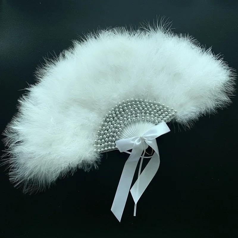 Ventagli da Sposa Ventaglio di Piume di Pizzo