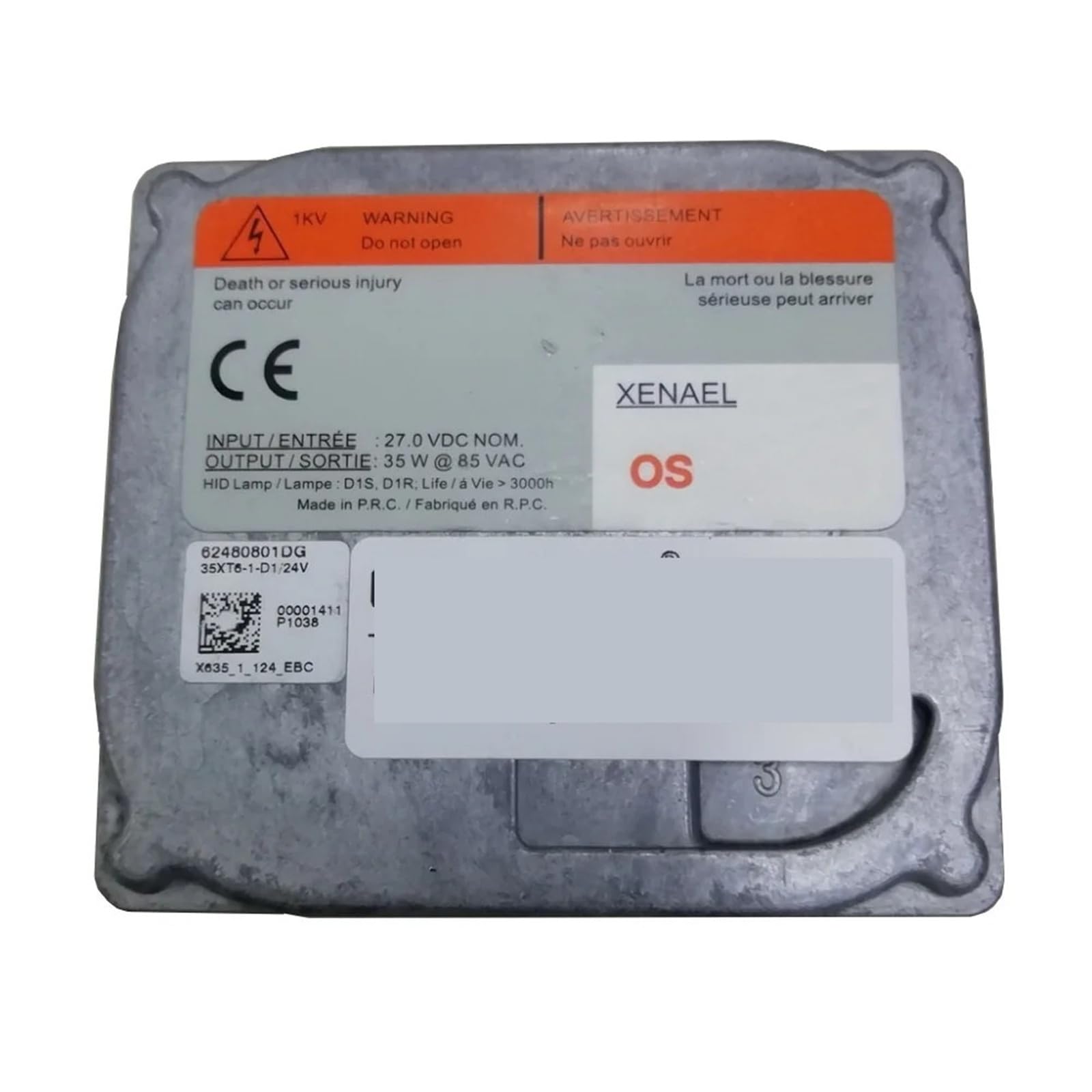35XT6-1 D1 OEM Xenon D1S D1R Headlight 24V Ballast 10R-034663 1Pcs(35xt6-1-d1-24v x1pcs)