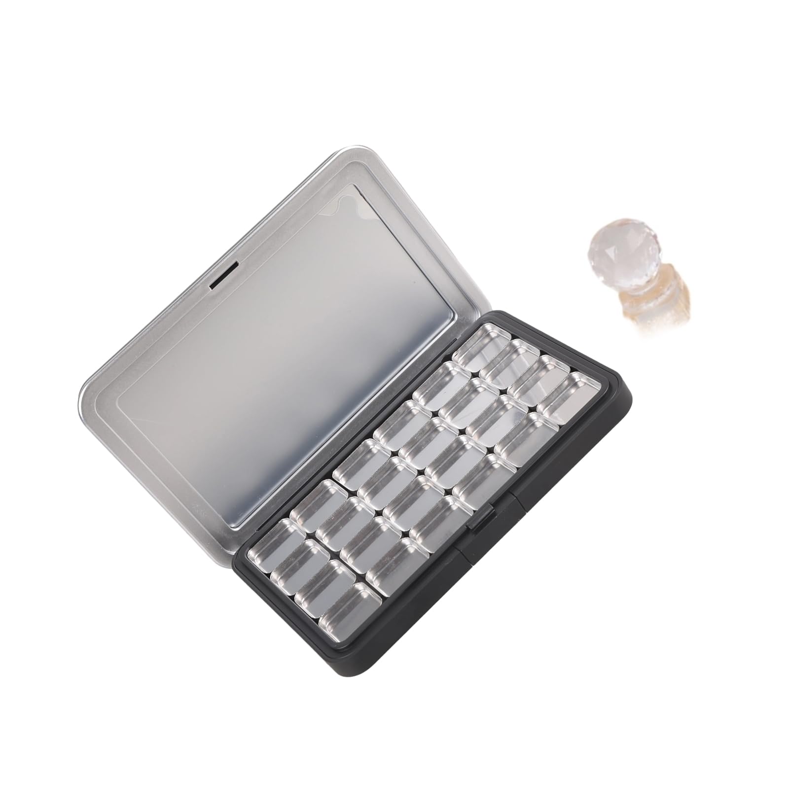 LUCKGONI Magnetic Makeup Refillable With Glasses Convenient Case For Eyeshadow Blushes Travel Friendly Sturdy Materials