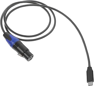 BESPORTBLE Type-c to XLR Female Microphone Cable Copper Guitar Mixing Console Extension Cord 1pcs for Live Sound and Studio Audio Equipment