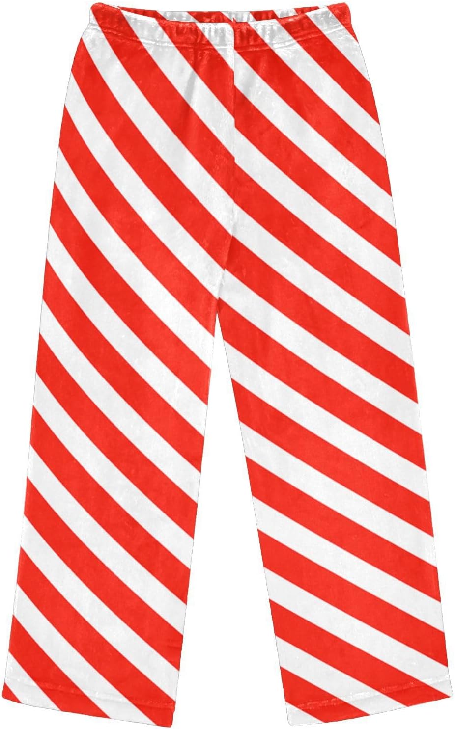 visesunny Red White Stripes Boys Pants for Kids Fleece Bottoms Long Jogger Pants Trousers with Pockets Size 6-14Y