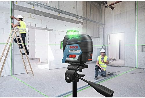 Miniatura 6 de Bosch GLL3-330CG-RT 360-Degrees Connected Green-Beam Three-Plane Leveling and Alignment-Line Laser (Renewed)