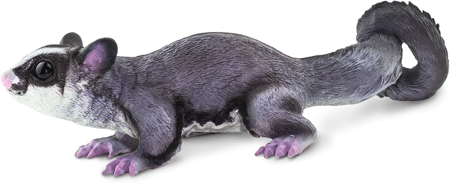 Safari Ltd. Sugar Glider Figurine - Hand-Painted, Lifelike Model Figure 6.75" - Fun Educational Marsupial Toy for Boys, Girls & Kids Ages 3+