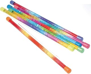 U.S. Toy Sparkling Rainbow Batons (Pack of 12)