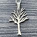DivaGlamz Poison Tree Necklace For Women, Stainless Steel Hiphop Punk Rock Style Tree Of Life Pendant Necklaces Fashion Gift Jewelry (Poison Tree Silver)